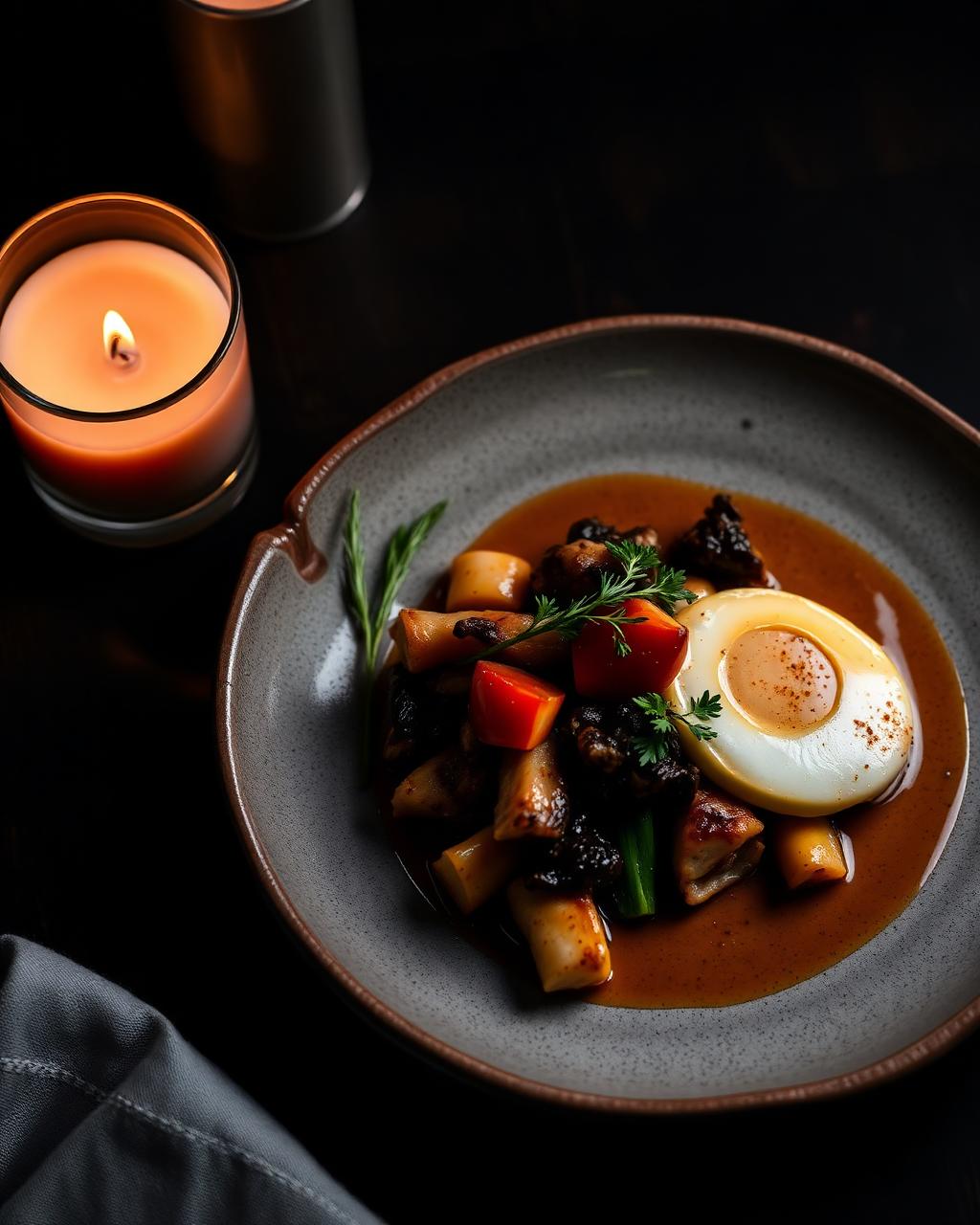 A plate from the kitchen